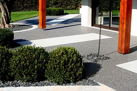 Amenagement de jardin et d'Extérieur : terrasse en résimarbre